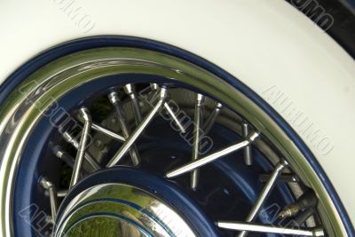 Detail of a classic car