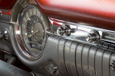 Detail of a classic car