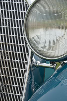 Detail of a classic car