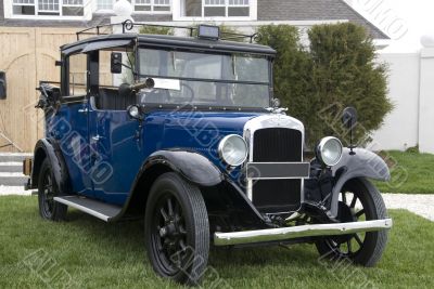 Detail of a classic car