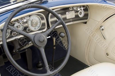 Detail of a classic car