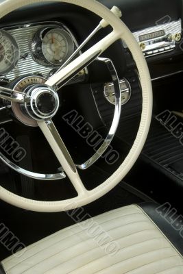 Detail of a classic car