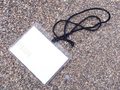 Card on a cord Card on a cord