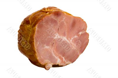 Appetizing piece of smoked meat