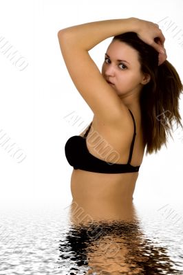 Portrait of the young sexual girl