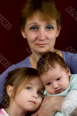 mum with the son and the daughter
