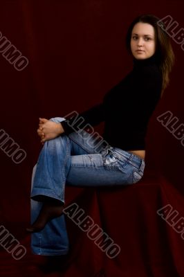 Portrait of the young sexual girl