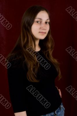 Portrait of the young sexual girl