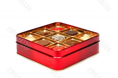 Red chocolate box Red chocolate box
