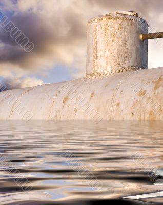 Fantastic ancient submarine Fantastic ancient submarine