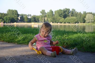 Playing near the river