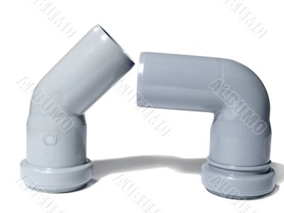 Two angular plastic fitting Two angular plastic fitting