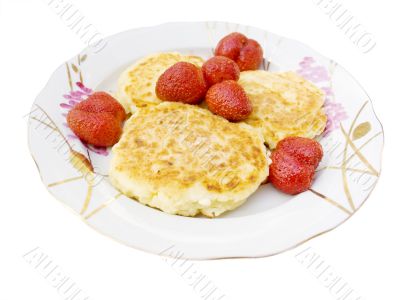 Cookies with a strawberry Cookies with a strawberry