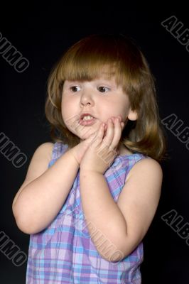 Interested little girl