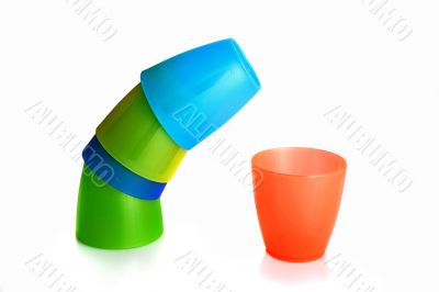 Plastic cups