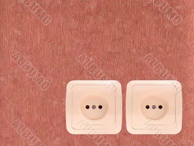 Two electric sockets