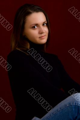 Portrait of the young sexual girl