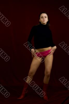 Portrait of the young sexual girl