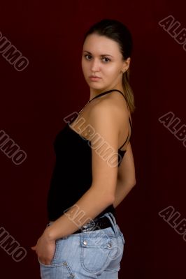 Portrait of the young sexual girl