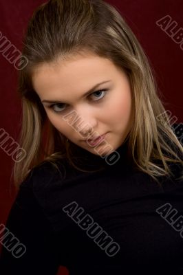 Portrait of the sexual young woman close up