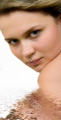 Portrait of the sexual young woman