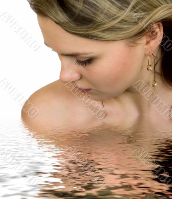 Portrait of the sexual young woman