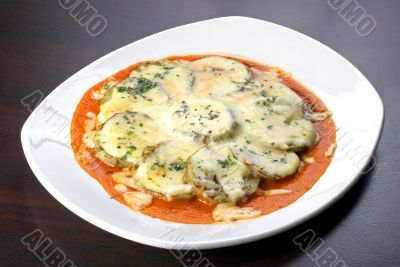 baked eggplants with parmesan cheese