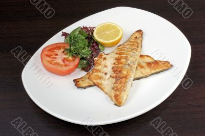 Roasted fish with vegetable