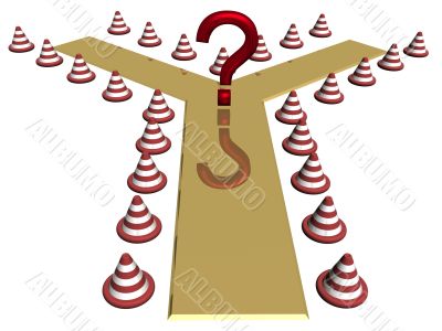 Question at a choice of a direction. 3D image.