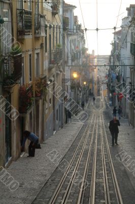 tranway in lisbon