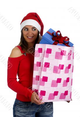 Santa Girl with gifts