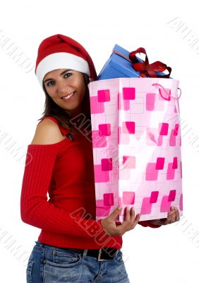Santa Girl with gifts