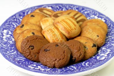 Plate with fancy biscuits