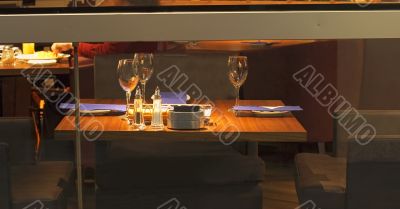 Elegant dinner table