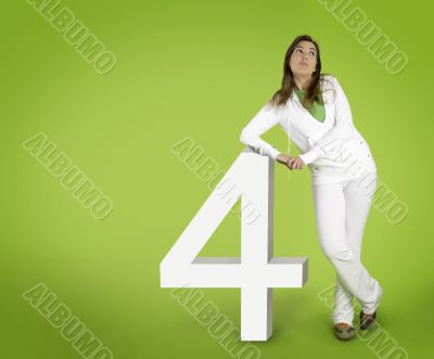 Woman contemplating questions