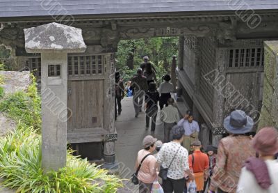 Visiting the temple