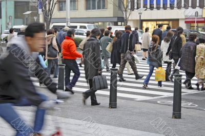 Crowded downtown