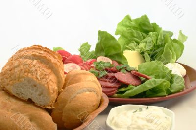 Sandwiches will be prepared in just a moment