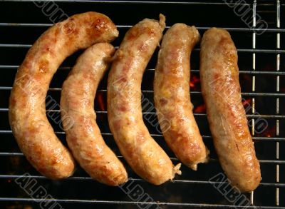 five sausages