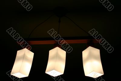 three lamps