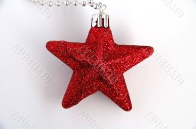 Red christmas star