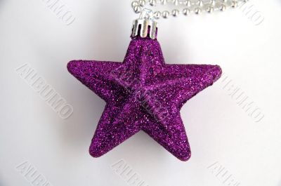 Purple christmas star