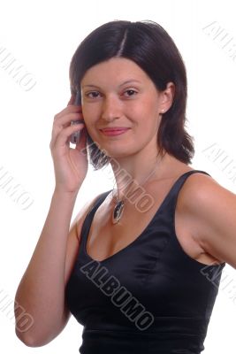 woman with mobile phone