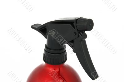 red spray flask