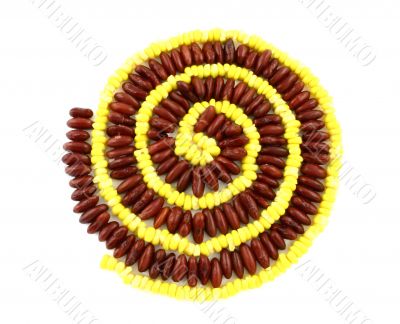 Corn bean spiral Corn bean spiral