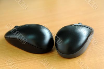 Two wireless mices