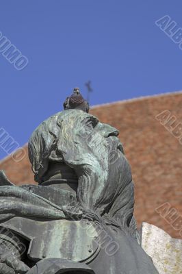 Warrior statue-detail