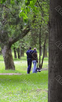 Lovers in the park