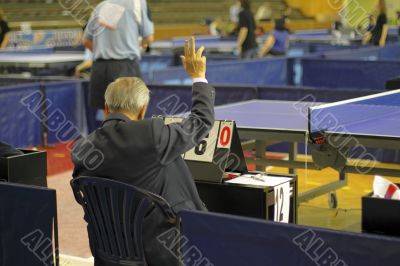 Table tennis referee
