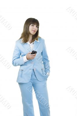 Businesswoman with a Pda